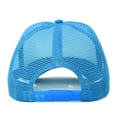 thumbnail image 4 of DALIX Youth Mesh Trucker Cap - Adjustable Hat in Neon Blue/White Front Foam, 4 of 7