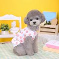 thumbnail image 5 of CBFFDC Dog Princess Dress Soft Comfortable Cartoon Pattern Dog Lace Ruffled Hem Vest Daily Wear Summer Pet, 5 of 5