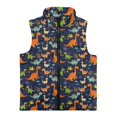 thumbnail image 4 of Uorisanigo Toddler Boys Girls Fleece Vest Jacket Lightweight Sleeveless Full Zipper Dinosaur Print Jacket Top with Pockets Fall Winter Warm Outwear, Kids Outdoor Layering, 4 of 7