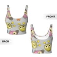 thumbnail image 5 of Lsque Cartoon Owls Printed Women'S Sports Bra, Compression, Moisture Wicking, High-Impact Sports Bra For Women,Supportive sports bra-X-Large, 5 of 9