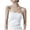 White, variant on Japanese and Korean Top with Cups for Women [3D Honeycomb Shawl・ Effect] [long Design] Highly Elastic Soft Sweat Absorbent and Seamless Lacy Top Women Lace Undershirt Girl Crop Top 90s Top