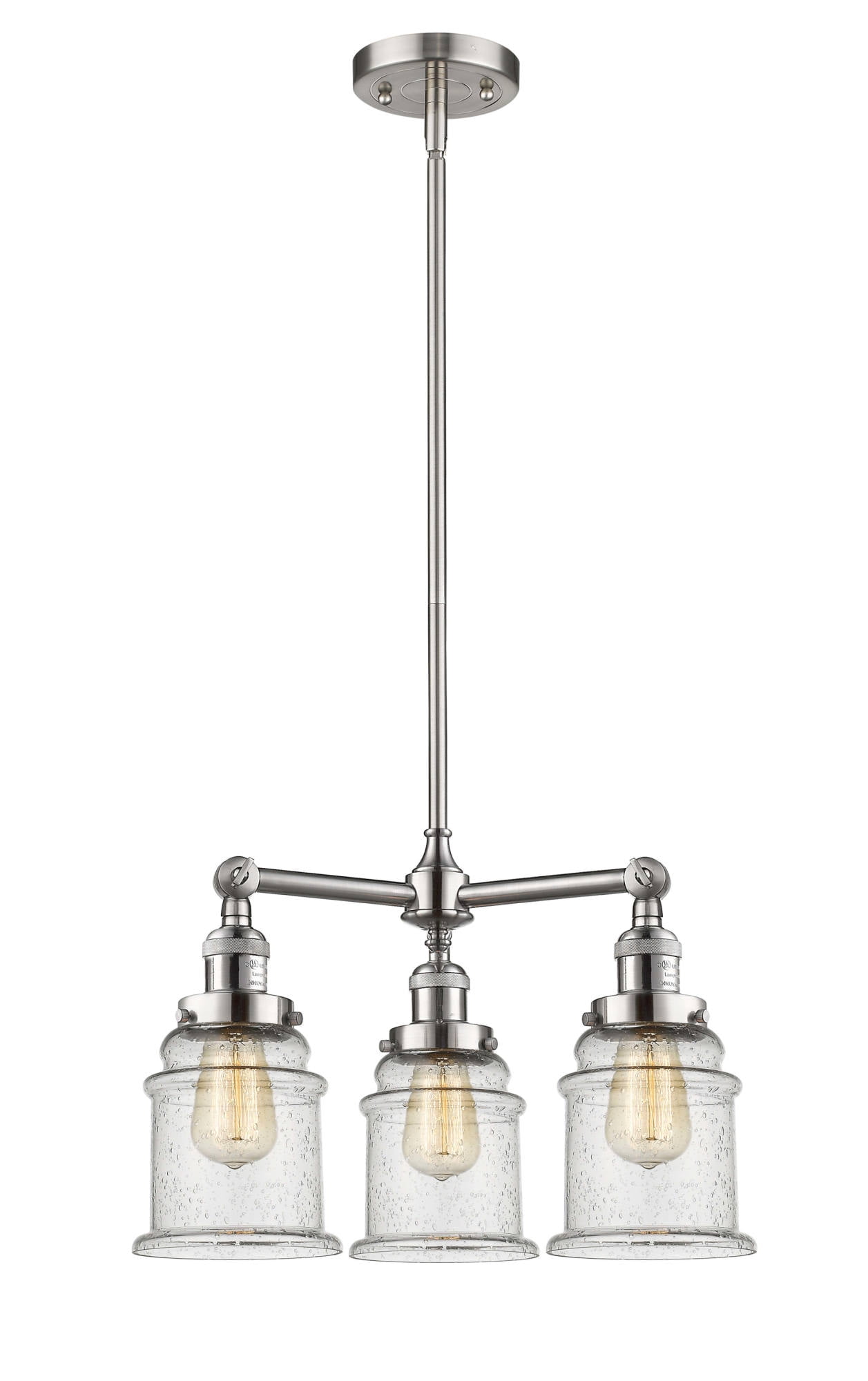 Innovations Lighting 207 Canton Canton 3 Light 18" Wide Chandelier - White