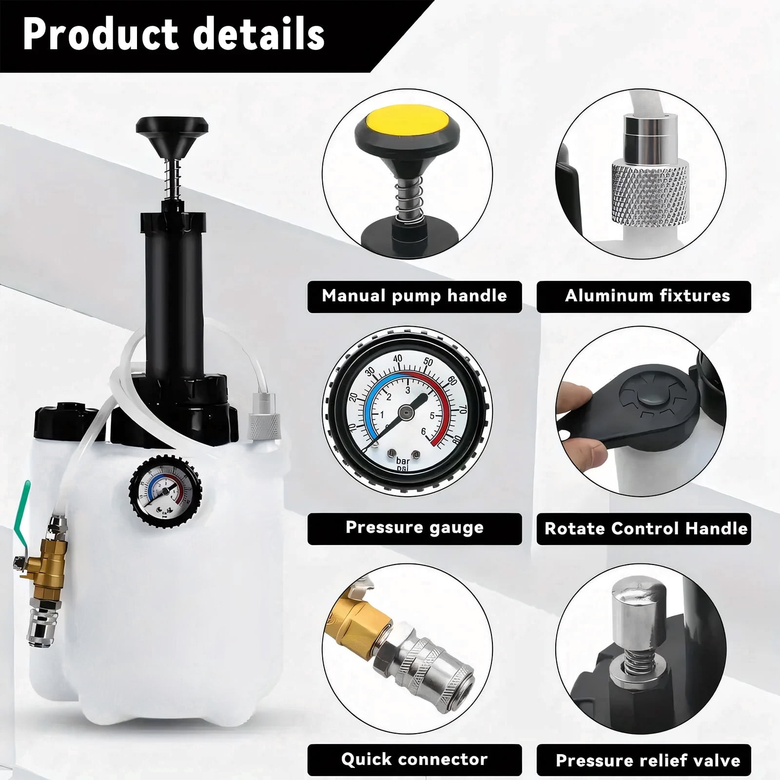3L Transmission Fluid Pump Manual Oil Transfer Pump Fluid Transfer Pump Oil Filling Filler System Tool Extractor Tool Kit with Adapters