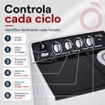 thumbnail image 3 of Lavadora Semiautomatica Doble Tina 11 Kg 540 W Centrifugadora 3 Kg Temporizadores Control Manual, 3 of 9