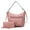 Pink, variant on MKF Collection Clara Vegan Leather Women's Shoulder Bag & Wristlet Wallet, Chic Hobo Purse Handbag by Mia K - Pink