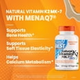 thumbnail image 2 of Doctor's Best Vitamina K2 Mk-7 natural con MenaQ7, 60 unidad, 2 of 6