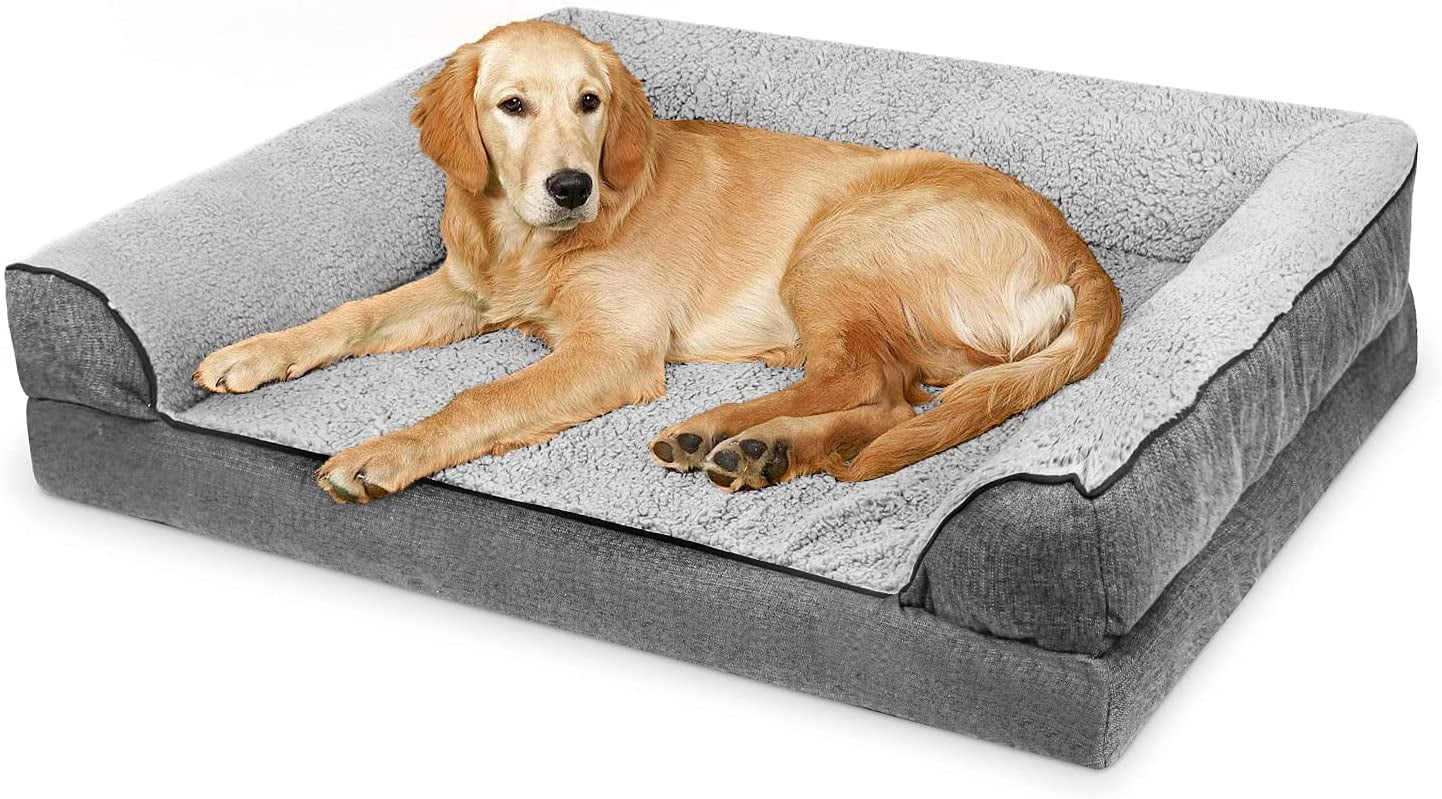 large dog beds with removable covers