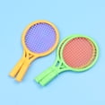 thumbnail image 4 of RENACLIPY Durable Plastic Tennis Racket Set for Children with 4pcs Balls Easy to Grasp and Safe for Playing Green, 4 of 5