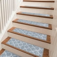 thumbnail image 3 of Grey Stair Treads Non Slip 15PCS 8"x30" Carpet Stair Treads for Wooden Steps, Rubber Backing Stair Runner Washable Safety Carpet for Stairs, Indoor Staircase Step Treads, 3 of 5
