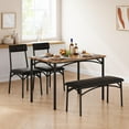 thumbnail image 2 of GAOMON Dining Table Set for 4, Kitchen Table with Upholstered Bench & Chairs, Rectangular Dining Room Table for Small Spaces, Apartments, or Kitchens, 2 of 8