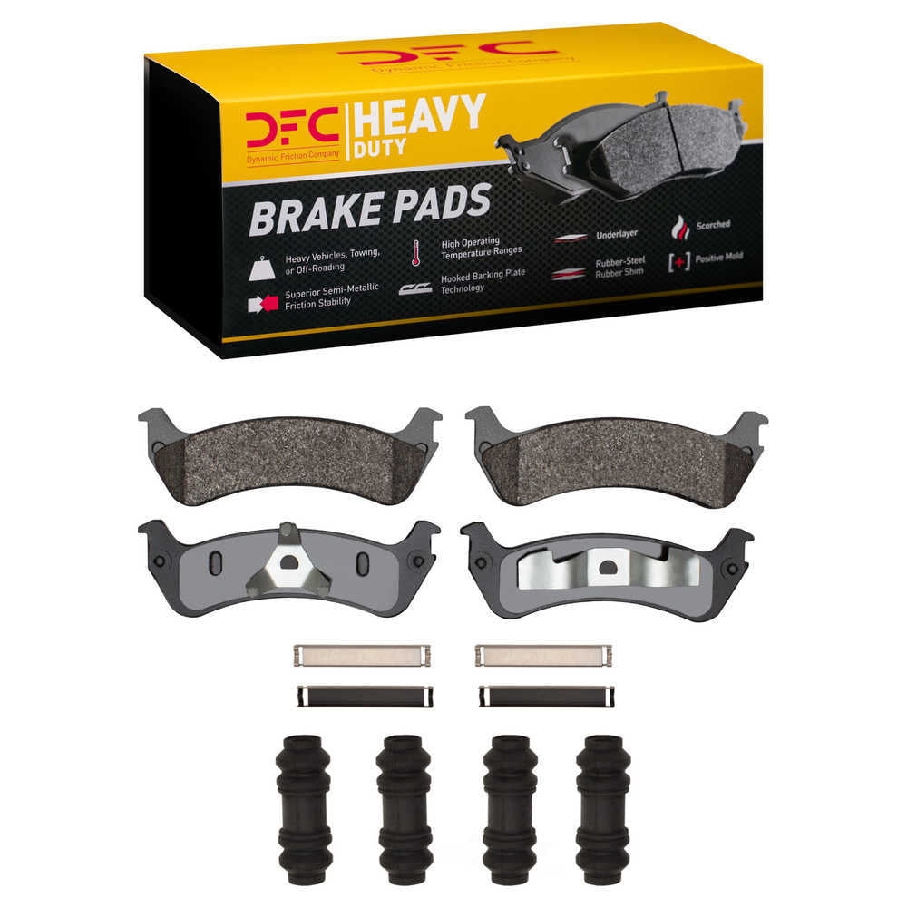 Dynamic Friction Company 1214-0667-01 DFC Heavy Duty Pads and Hardware Kit