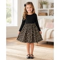 thumbnail image 2 of Lanbubble Toddler Girls Long Sleeve Dress A-Line Casual Play Dresses Size 2-3T, 2 of 7