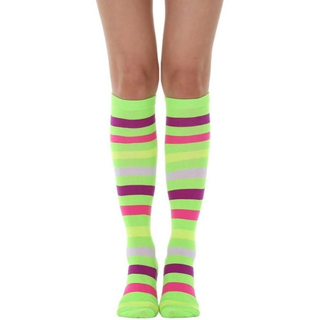 

Mchoice Women s Casual Stripe Knee High Socks on Clearance