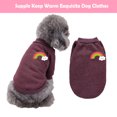 thumbnail image 2 of Billuyoard Ropa para perros, suéter para mantener el calor para mascotas, dulce regalo, chaleco transpirable para cachorros, camisa para Ropa para mascotas Marrón SG, 2 of 6