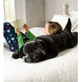 thumbnail image 2 of Plow & Hearth Super Soft Labrador Body Pillow w/ Realistic Features Black Lab, 2 of 2