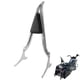 thumbnail image 1 of Respaldo para motocicleta HD Sissy Bar pasajero respaldo almohadilla compatible para Harley Touring Road Glide Road King CVO Street Glide Electra Glide 1997-2008 (26 pulgadas cromado), 1 of 5