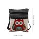 thumbnail image 5 of Bolso con cremallera de lona Bolso bandolera bohemio con estampado de búho Bolso de compras para mujer (550b), 5 of 7