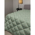 thumbnail image 2 of Turquoise Down Alternative Comforter, Traditional Polka Dots Vertical Lines Abstract Hand Drawn, Microfiber Quilt for All Season, 5 Sizes, Turquoise Brown Cream, by Ambesonne, 2 of 3