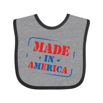 Inktastic Made in America Boys or Girls Baby Bib