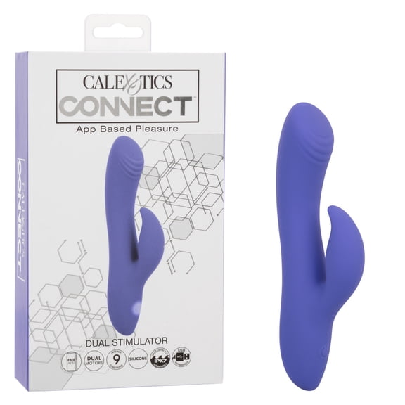CalExotics Connect Dual Rabbit Vibrator with App Compatible Control, Purple