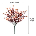 thumbnail image 3 of WWV Artificial Flower Arrangement with Eucalyptus Leaves Lifelike Fake Plant Decor for Home Living Room Office Tabletop Wedding Centerpiece Maintenance Free 35cm, 3 of 6