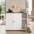 thumbnail image 7 of Historyli Large Cat Litter Enclosure for Self-Cleaning Litter Boxes,Hidden Litter Box Cabinet with Litter Collector,Adjustable Dog Proof Shelf & Storage,White, 7 of 7