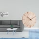 thumbnail image 2 of Organizador de almacenamiento de escritorio,Soporte para control remoto de TV de madera,Reloj de pared redondo,Reloj de pared de madera maciza para decoración de sala de estar,Reloj de pared, 2 of 8