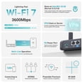 thumbnail image 3 of Router de viaje GL.iNet GL-BE3600 Slate 7 WiFi 7 OpenVPN WireGuard, 3 of 3