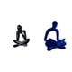 thumbnail image 1 of Escultura abstracta de escritorio con figura decorativa de pensador. Estatua minimalista de resina, ideal para decorar el hogar o la oficina. Un regal, 1 of 8
