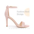 thumbnail image 3 of BLISSFUL STEP Women Ankle Strap Heel Stiletto High Heels Sandals Pink 9, 3 of 4