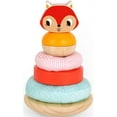 thumbnail image 1 of TOOKYLAND Wooden Wobble Stacker - Stacking Tower Toy, Ages 12m+, 1 of 9
