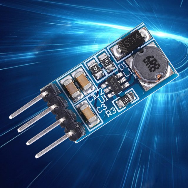 DC-DC 3.3V 3.7V 4.5V 5V to 12V Step UP Voltage Converter, Contact Pin Step up Module, 50mA Output Current Constant Voltage for Adjusting Voltage
