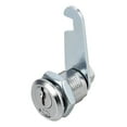 thumbnail image 2 of 2pcs 20mm Cylinder Zinc Alloy Chrome Plated Hook Cam Lock w Key, Keyed Different, 2 of 6