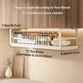 thumbnail image 3 of ZHOHO TANT Hanging Under-Cabinet Storage Basket, Adjustable Shelf Organizer for Kitchen, Pantry, Desk, White, 3 of 10