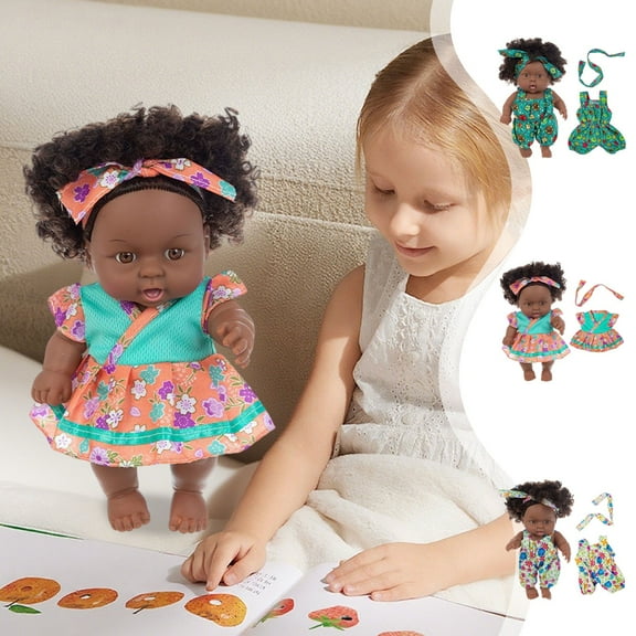 FastXmas Reborn Baby Dolls, 7.87 inches Realistic Cute Soft Body Baby Doll Real Life Baby Dolls Girl,Gift Idea for Ages 3 