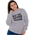 thumbnail image 4 of US Army Logo My Bro Defending Freedom Unisex Plus Fleece Graphic Sweatshirt Brisco Brands 4X, 4 of 5
