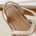 thumbnail image 5 of Eltusu Girls Sandals with Strap, Open Toe No Slip Casual Soft Sole Summer Sandals Beige Size 7.5(Toddler), 5 of 7