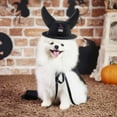 thumbnail image 4 of TIELUTT Halloween Pet Cat Witch Hat with Adjustable Horns Animal Pet Clothes Closet Pet Clothes Hangers for Small Dogs Pet Clothes Rack Pet Clothes for Large Dogs Female Pet Clothes Hangers Metal, 4 of 4