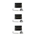thumbnail image 2 of bedienty Single Bridge Zinc Iron Copper Instrument Accessories Screws Tremolo 4-String Professional Pull Strings Board Neck Joint Plate 3Set, 2 of 6