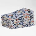thumbnail image 7 of Vargottam Butterfly & Bloom Print Cotton Napkins Set of 12, 20x20 Inches, Blue Sturdy and Stylish Table Napkin, Perfect for Summer Parties, Picnics, Teas, and Party Gatherings Machine Washable, 7 of 7