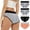 Set 16, variant on GERsome 4 Pack Women's Underwear High Waisted Hipster Briefs Soft Breathable Panties M-5XL