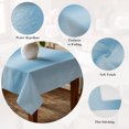 thumbnail image 5 of Light Blue Ombre Table Cloth Waterproof Tablecloths, Farmhouse Blue Gradient Modern Art Tablecloth Dining Table Cover for Kitchen Party Tabletop Outdoor, Rectangle Tablecloth 54x108 Inch, 5 of 9