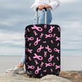 thumbnail image 7 of Hirioo Breast Cancer Awareness for Elasticity Suitcase Cover (No luggage Included) Durable Luggage Protector Fits 18-32 Inch Luggage-Small, 7 of 7