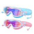 thumbnail image 2 of (2 pack) GPED Kids Swim Goggles for Age 3-15 Boys Girls, 2 Pack Swimming Goggles Anti Fog No Leaking Anti Fog Kids Goggles and 2024 Upgraded Design with Ear Nose Plug, 2 of 8