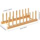 thumbnail image 2 of Estante Secador de Bambú para Platos Tapas Tablas de Cortar Tazones Libros y Tablets Soporte Organizador de Cocina, 2 of 7