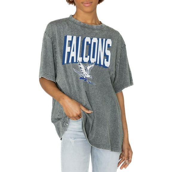 Women's Gameday Couture Gray Air Force Falcons Solid Defense Oversized T-Shirt