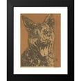 thumbnail image 2 of Dick Ket 19x24 Black Modern Framed Museum Art Print Titled - Cees, Portrait of a Hond (1912), 2 of 5