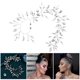 thumbnail image 2 of Silver Plated Crystal Ear Clips for Women Wedding Handmade Rhinestone Ear Cuff Clip Earrings Wedding Bridal Girl Jewelry, 2 of 4