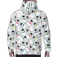 thumbnail image 7 of Wukai Colorful Hat Snowman Print Men Hoodies Fleece Sweatshirts Long Sleeve Sweaters Pullover Fall Outfits Winter Clothes-Large, 7 of 7