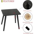 thumbnail image 4 of Side Table, Small Black End Table for Living Room Bedroom Office Small Spaces, Modern Accent Side Table Nightstand with Solid Wood, Easy Assembly, (Black), 4 of 6